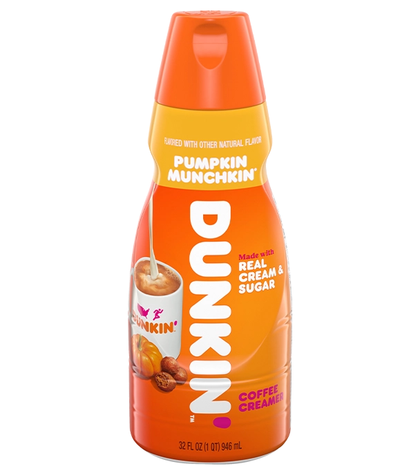 Dunkin’<sub>&reg;</sub> PUMPKIN MUNCHKIN<sup>&reg;</sup> Coffee Creamer 32 FL OZ