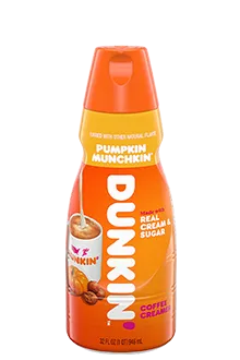 Dunkin’<sub>®</sub> PUMPKIN MUNCHKIN™ Coffee Creamer 32 FL OZ