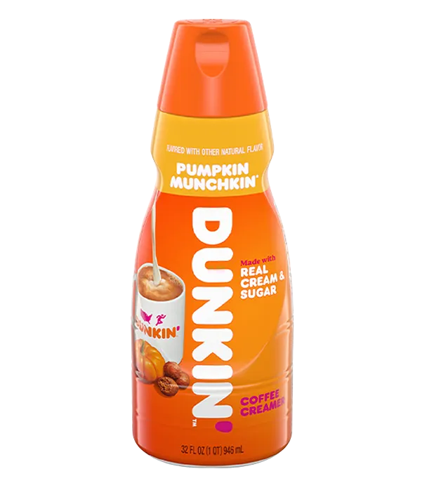 Dunkin’<sub>®</sub> PUMPKIN MUNCHKIN™ Coffee Creamer 32 FL OZ